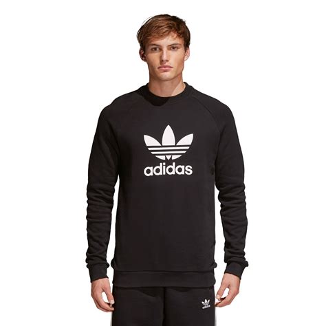 adidas pulli schwarz mit weißen logo auf ärmel|adidas originals pullover herren.